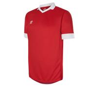 Umbro Mens Tempest Jersey (Vermillion/White) - Red - Size Small