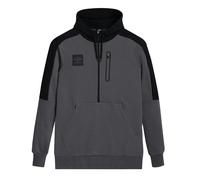 Umbro Mens Terrace Half Zip Hoodie - Castle Rock/Black - Castle Rock/Black - L