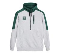 Umbro Mens Terrace Half Zip Hoodie - Fir/Ice Marl - Fir/Ice Marl - XL
