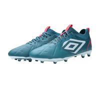 Umbro Mens Tocco 2 Pro Leather Firm Ground Boots - Blue Coral/Plein Air/Geranium - Blue Coral/Plein Air/Geranium - 6.5 UK