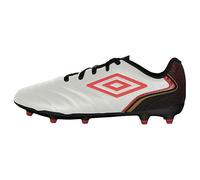 Umbro Men's Tocco 5 League Fg Soccer Cleat, Light Gray/Red/Black, 13