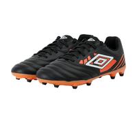 Umbro Mens Tocco IV Club FG Football Boots - Black/White/Dragon Fire - 9.5 UK - Black/White/Dragon Fire