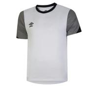 Umbro Mens Total Training Jersey - White/Titanium/Black - White/Titanium/Black - M