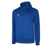 Umbro Mens Total Training Knitted Full Zip Hoodie - Royal Blue/White - Royal Blue/White - XXL