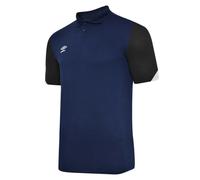 Umbro Mens Total Training Polo Shirt (Navy/Dark Navy/White) - Size 2XL