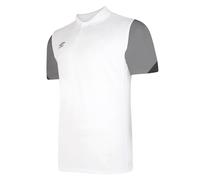Umbro Mens Total Training Polo Shirt (White/Titanium/Black) - Size 3XL