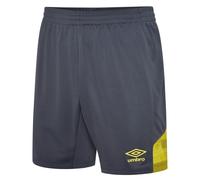 Umbro Mens Vier Shorts - Carbon/Blazing Yellow - XL - Carbon/Blazing Yellow - 100% Polyester
