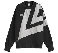 Umbro Men's Washed Diamond Drill Sweat Black/Ultimate Gray XL