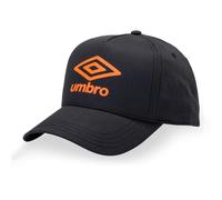 Umbro Men's & Women's Adjustable Cap, Original Baseball Cap, Dark Grey/Orange, One Size