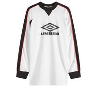 Umbro Panelled Long Sleeve Football Jersey Brillant White