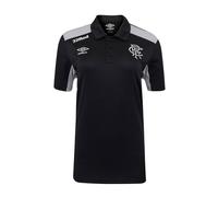 Umbro Presentation Rangers Fc Polyester Polo Shirt In Jet Black Jet Black