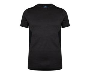 Umbro Pro Training Marl Poly Tee, Black, S