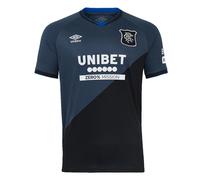 Umbro Rangers 3rd Mens Short Sleeve Jersey 2025/2026 Colour: CAVIAR, Size: Large