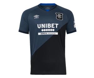 Umbro Rangers 3rd Mens Short Sleeve Jersey 2025/2026 Colour: CAVIAR, Size: Small