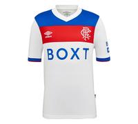 Umbro Rangers Away Junior Short Sleeve Jersey 2025/2026 Size: Youth Extra Large, Colour: White