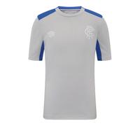 Umbro Rangers Pro Training Junior Short Sleeve Jersey 2025/2026 Size: Youth Medium, Colour: Light Grey