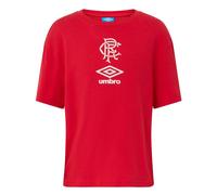 Umbro Rangers Short Sleeve Travel T-Shirt 2025/2026 Size: Extra Large, Colour: Red