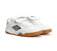 (White, 8 (Adults')) Umbro Speciali TR Leather White/Black Trainers