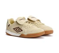 Umbro Speciali Tr Suede Cream/Dark Brown/White Trainers UK 4