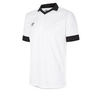 Umbro Childrens/Kids Tempest Short-Sleeved Jersey - White/Black - 9-10 Years - White/Black - 100% Polyester