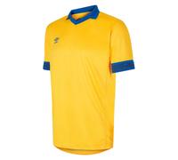 Umbro Kids Tempest Short-Sleeved Jersey - Yellow/Royal Blue - 9-10 Years - Yellow/Royal Blue - 100% Polyester