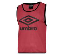 Umbro Unisex Adult Training Bib - Vermillion/Black - Vermillion/Black - S-M