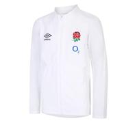 Umbro Unisex England Anthem (O2) Jnr Jacket, Brilliant White, YS UK
