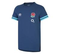 Umbro Unisex England Presentation Tee (O2) Jnr T Shirt, Ensign Blue Bachelor Button Black, M UK