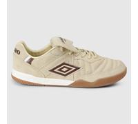 Umbro Unisex Speciali TR Suede Cream/Dark Brown/White Trainers - Beige - Size UK 3