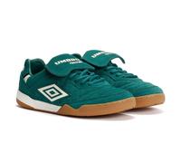 Umbro Unisex Speciali TR Suede Forest Green/Antique White Trainers - Size UK 3