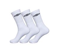 Umbro Unisex T045-1-g Set 3P White Tennis Socks - Size 39/42 Not Applicable, Set 3p T045/1, 39/42