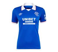 Umbro Womens 25/26 Rangers FC Short-Sleeved Home Shirt - Lapis Blue - 10 UK - Lapis Blue - 100% Polyester
