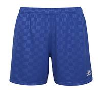 Umbro Women's Checkered Short, Royal Blue, Medium