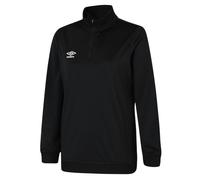 Umbro Womens/Ladies Club Essential Half Zip Sweatshirt (Black) - Size Small