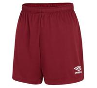 Umbro Club Logo Shorts In Burgundy Burgundy