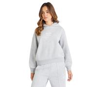 Umbro Womens/Ladies Core HoodieM Grey Marl/White UO1327