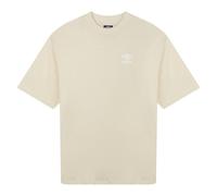 Umbro Womens Core Oversized T-Shirt - Biscotti/White - Biscotti/White - S - 90% Cotton/10% Elastane