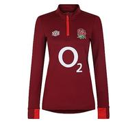 Umbro Womens England M Lyr Top 1/4 Zip High Neck Tibetan Red XS