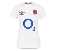 Umbro Womens England Rugby Home Shirt 2024 6 Nations Top White UK12