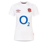 Umbro Womens England Rugby Home Shirt 2024 6 Nations Top White UK12