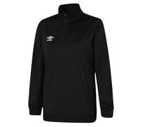 Umbro Womens/Ladies Club Essential Half Zip Sweatshirt (Black) - Size X-Small
