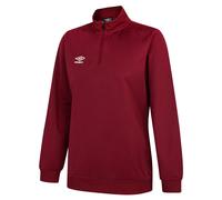 Umbro Womens/Ladies Club Essential Half Zip Sweatshirt (New Claret) - Multicolour - Size Small