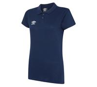 Umbro Womens/Ladies Club Essential Polo Shirt (Dark Navy/White) - Size 14 UK