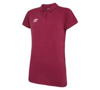 Umbro Womens/Ladies Club Essential Polo Shirt (New Claret/White) - Red - Size 18 UK