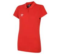 Umbro Womens/Ladies Club Essential Polo Shirt (Vermillion/White) - Red - Size 18 UK