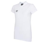 Umbro Womens/Ladies Club Essential Polo Shirt - White/Black - White/Black - 10 UK