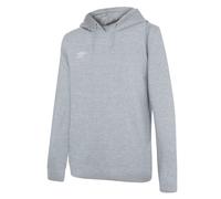 Umbro Womens/Ladies Club Leisure Hoodie (Grey Marl/White) - Light Grey - Size Large