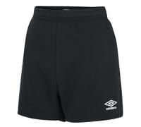 Umbro Womens/Ladies Club Leisure Shorts (Black/White) - Size 2XL