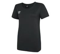 Umbro Womens/Ladies Club Leisure T-Shirt (Black/White) Cotton - Size Medium