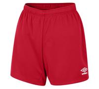 Umbro Womens/Ladies Club Logo Shorts (Vermillion) - Red - Size Medium